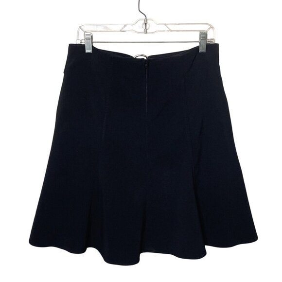 90's Y2K Vintage Spring Street Black A-Line Skirt Silver Tone Ring Detail Sz 11 - Picture 2 of 6